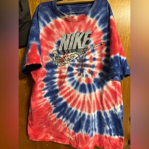 Nike Exploration Series Skeleton Swoosh Tie Dye t shirt